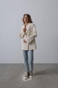 Oversize Blazer Ceket - Natür resmi